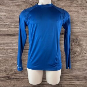 Habit Shirt Mens Small Long Sleeve Blue Solar Factor long sleeve (273)